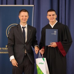 Nikolay Jordanov, executive director of KONTRAX, congratulated the students and graduates of UTP on the occasion of the start of the new academic year