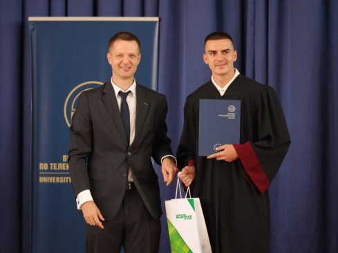 Nikolay Jordanov, executive director of KONTRAX, congratulated the students and graduates of UTP on the occasion of the start of the new academic year